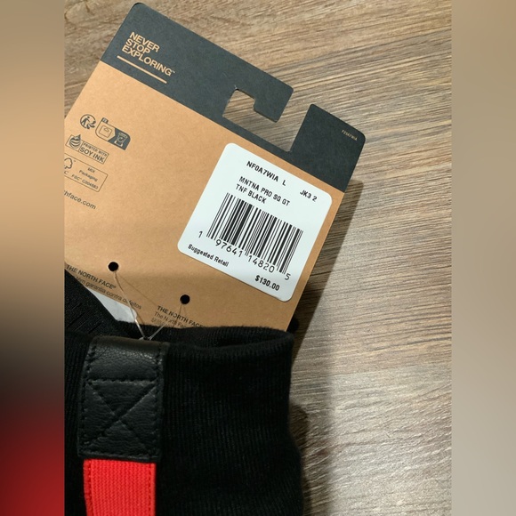 The North Face Montana Pro GTX Ski Snowboard Gloves GORE-TEX Leather Sz L - Picture 5 of 6